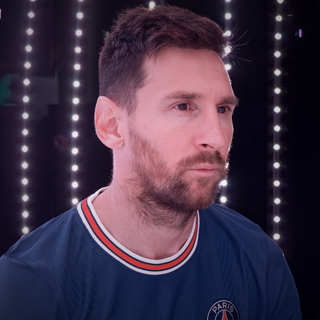 Lionel Messi in Eisko's 3D scanning system